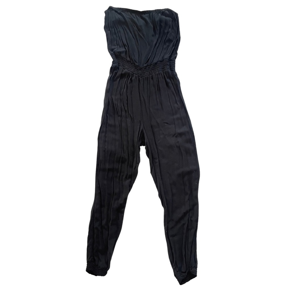 Aerie Strapless Black Jumpsuit